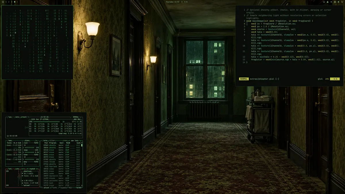 Matrix theme screenshot